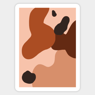 Abstract Earth Tones 5 Sticker